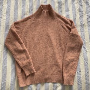 mohair / wool funnel neck sweater